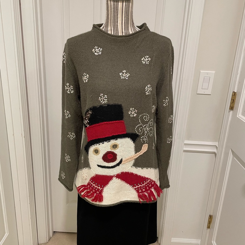 Susan Bristol Snowman Sweater
